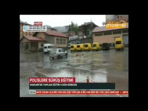 Çetin Büyükçınar TRT Haber Hakkari Emniyet Eğitimi
